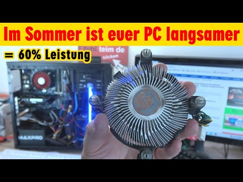 Im Sommer ist euer PC langsamer 🔥 Prozessor taktet sich runter ▪ ganz einfach schneller machen