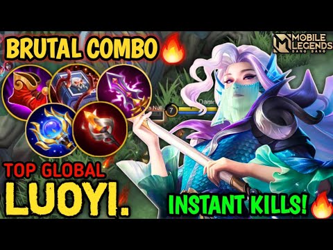 Luo Yi Instant Kills Brutal Combo! - Top 1 Global Luo Yi Best Build! - Mobile Legends