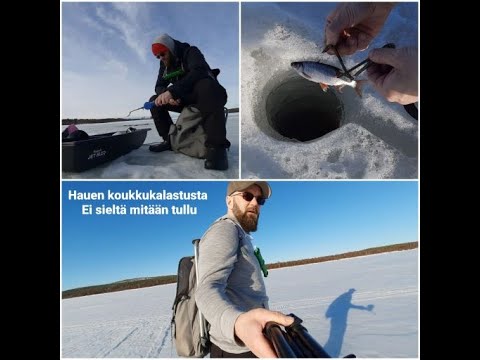 Hauen koukkukalastusta lapissa. Ei sieltä mitään tullut Kalastus #pike #kalastus