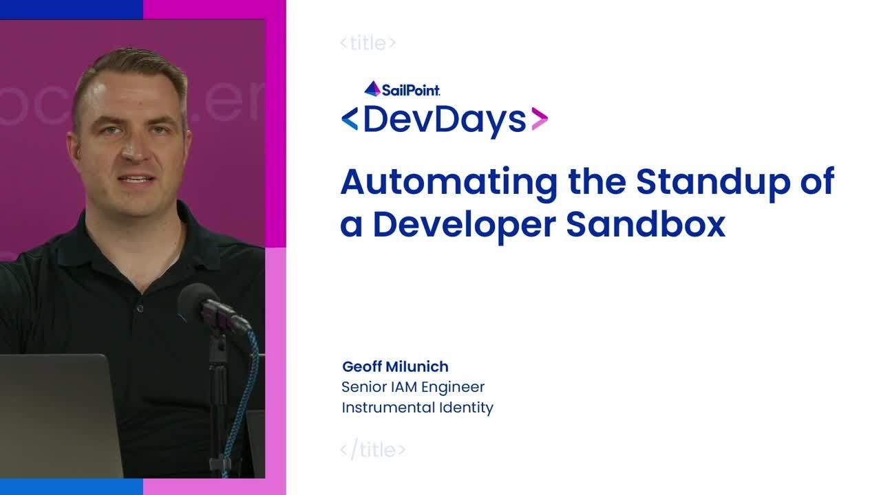 DevDays 2024: Automating the standup of a developer sandbox