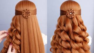 Easy Hairstyles💕 Beautiful & Unique Half Up Half Down Hairstyles | Simple Hairstyles Tutorial