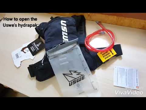 how to open hydrapak (como abrir mochila de hidratacao Uswe outlander 2 - hydrapak)