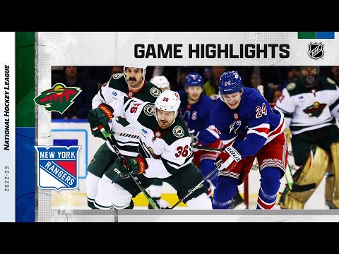 Wild @ Rangers 1/10 | NHL Highlights 2023