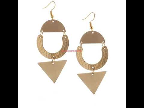 Decorative metal earring parts