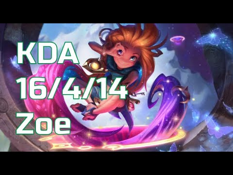 LOL Zoe VS Syndra  - Mid  Lane NA Challenger V10.14