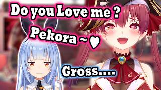 Pekora Gets Dragged into a Call with Drunk Marine Going Off the Rails