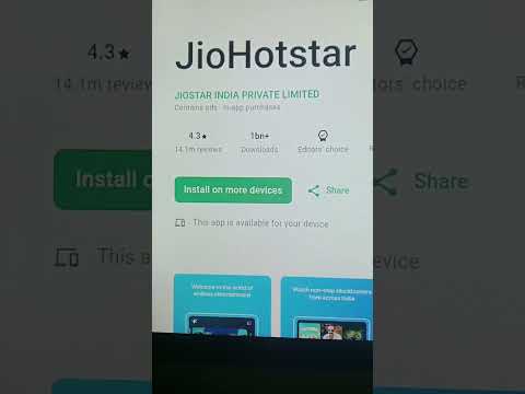 Jio Hotstar not play on tv