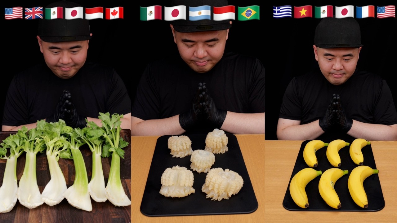 【ASMR】国別食べ比べショート動画まとめ