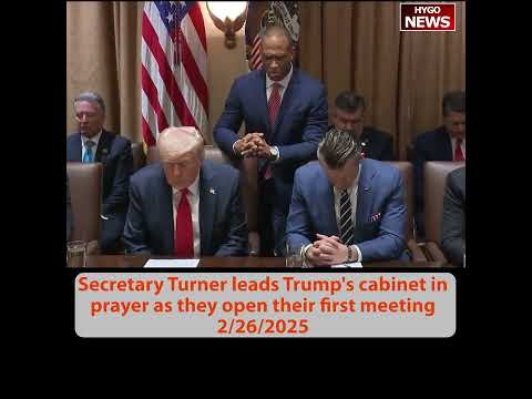 Trump at First Cabinet Meeting: Gold Card Could Generate $50 Trillion; Secretary Turner Leads Prayer