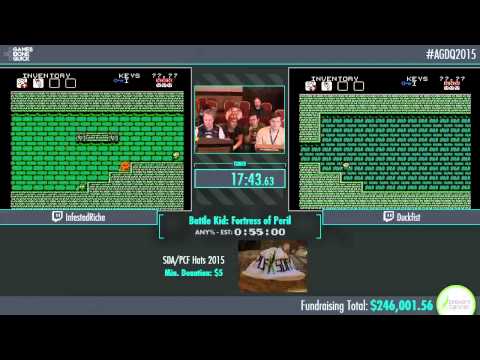 Battle Kid Race of duckfist v Infestedriche in 44:53 - AGDQ 2015 - Part 61