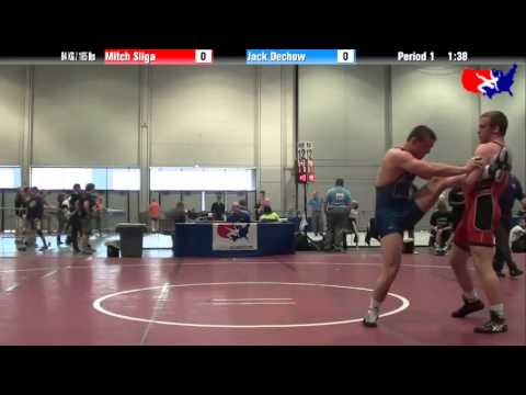 Mitch Sliga vs. Jack Dechow at 2013 Junior Nationals - FILA - FS