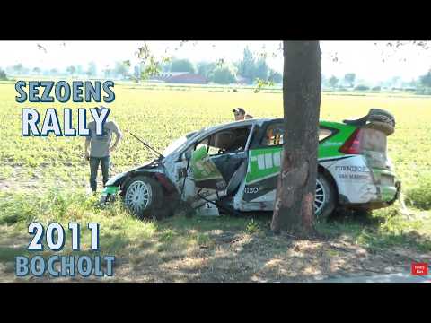 Sezoensrally Bocholt  2011 Crash Pieter Tsjoen - Rally Bas video