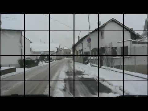 (127) Fahrtvideo von Guldental nach Bad Kreuznach Winzenheim im Winter