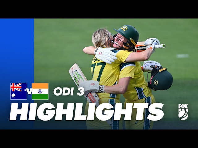 Australia vs India: Full Match Highlights | Game Three ODI | Fox Cricket Australia vs India: Full Match Highlights | Game Three ODI | Fox Cricket