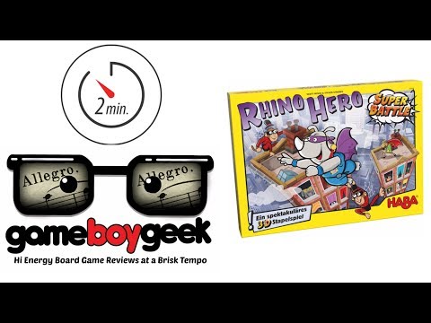 Rhino Hero: Super Battle (Allegro 2-min) Review with the Game Boy Geek