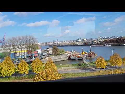 Fahrt über die Köhlbrandbrücke am 30.10.2023