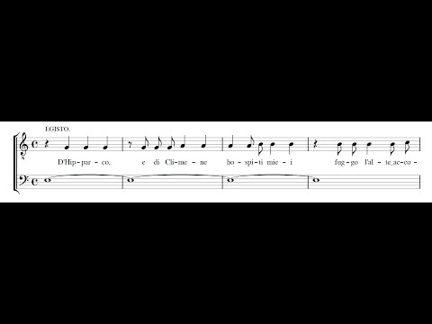 FRANCESCO CAVALLI: Lasso io vivo e non ho vita - Lamento di Egisto PDF SCORE