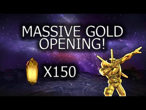 Massive 150 Uncollected Gold Crystal Opening! (Marvel Contest of Champions)