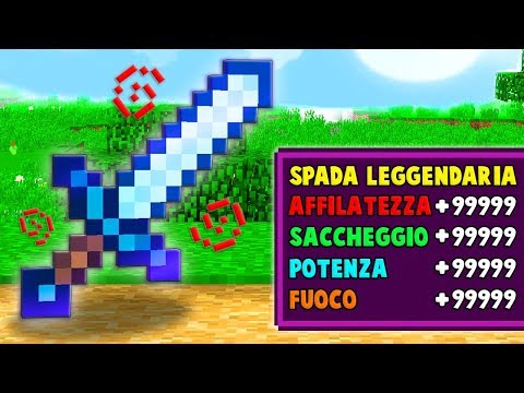 COME FARE LA SPADA PIÙ FORTE DI MINECRAFT!!