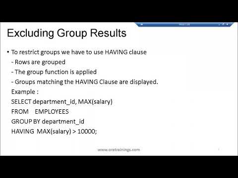 Multi Row Function Group Function In Oracle Sql