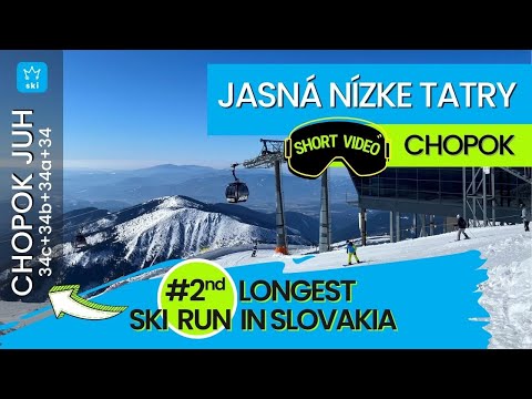 Jasna Chopok juh / 2nd longest ski run in Slovakia – 34c+34b+34a+34