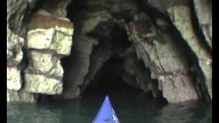 preview picture of video 'Flamborough Head Caves-Sea Kayak.'