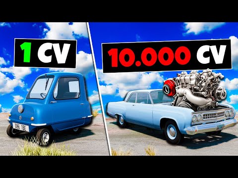 1 HP x 10,000 HP CAR without BeamNG.drive MP