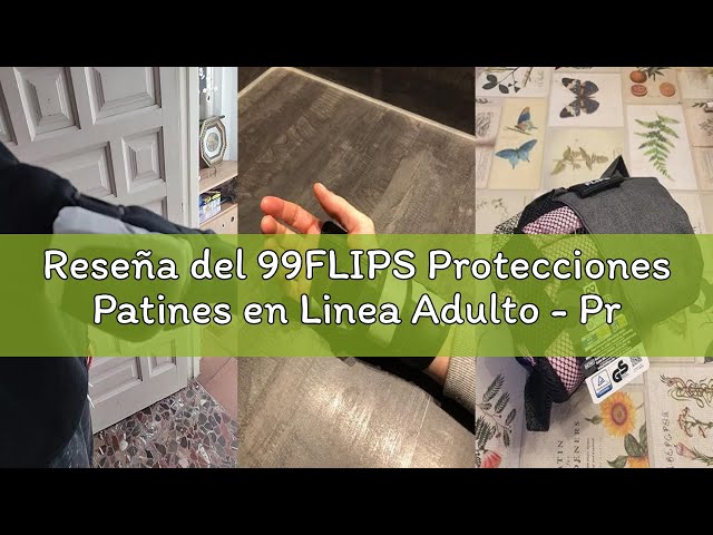 Vídeo relacionado con 99FLIPS Protecciones Patines en Linea Adulto - Protecciones Skate Adulto Set con Rodilleras y Coderas - Como Equipo de Protección Skateboard - Rodilleras Patines - DIVE Talla L Gris