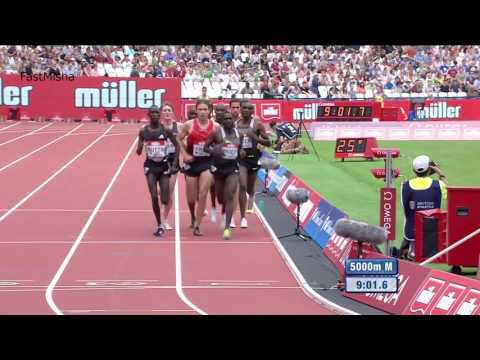 Mo Farah wins Men's 5000m at London Diamond League 2016 FULL RACE