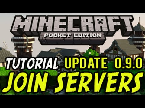 Minecraft Pocket Edition - How To Join Multiplayer Servers (MCPE 0.9.0)