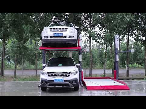 Outdoor 2 post car parking lift combined-NOSTEC