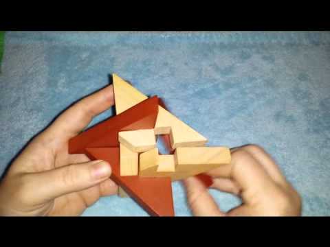 Solution for Star of David from Puzzle Master Wood Puzzles