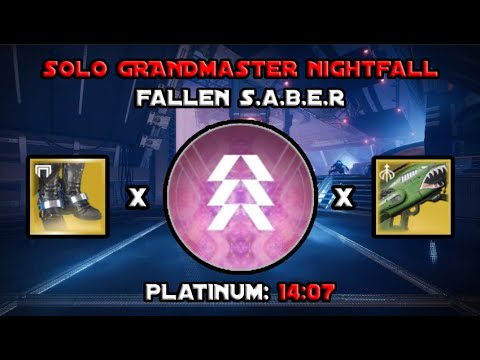 Solo Grandmaster Nightfall - Fallen S.A.B.E.R - Prismatic Hunter [Destiny 2]