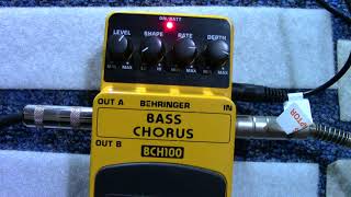 Video thumbnail for Behringer BCH100 Bass Chorus probando by Gabo Quintana