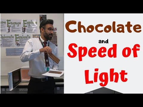 Measure the speed of light with chocolate and then eat it