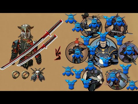 Shadow Fight 2 || Daisho(Predator's Fury) vs TITAN Bodyguards 「iOS/Android Gameplay」