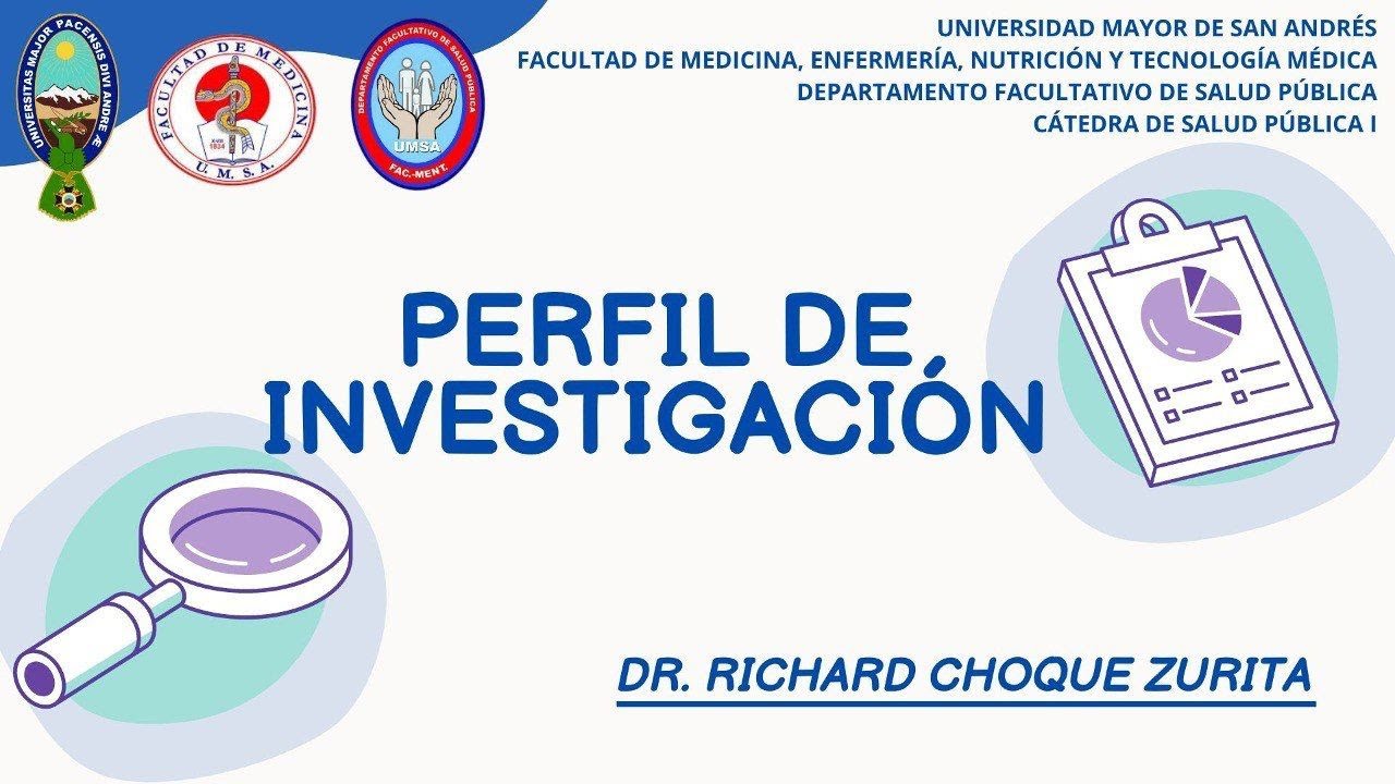 CLASE MAGISTRAL - PERFIL DE  INVESTIGACIÓN