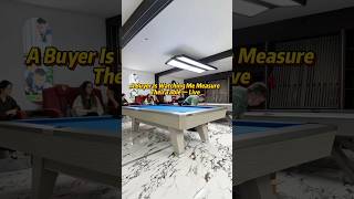 A Buyer Is Watching Me Measure Their Table—Live. #billiards #pool #oem #factory 