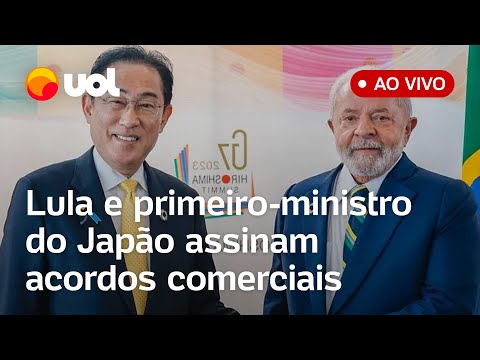 Lula e primeiro-ministro do Japão falam ao vivo e assinam acordos comerciais e ambientais
