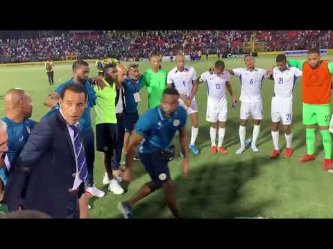 Curaçao National Soccer Team - Tribute to Jarzinho Pieter during game
