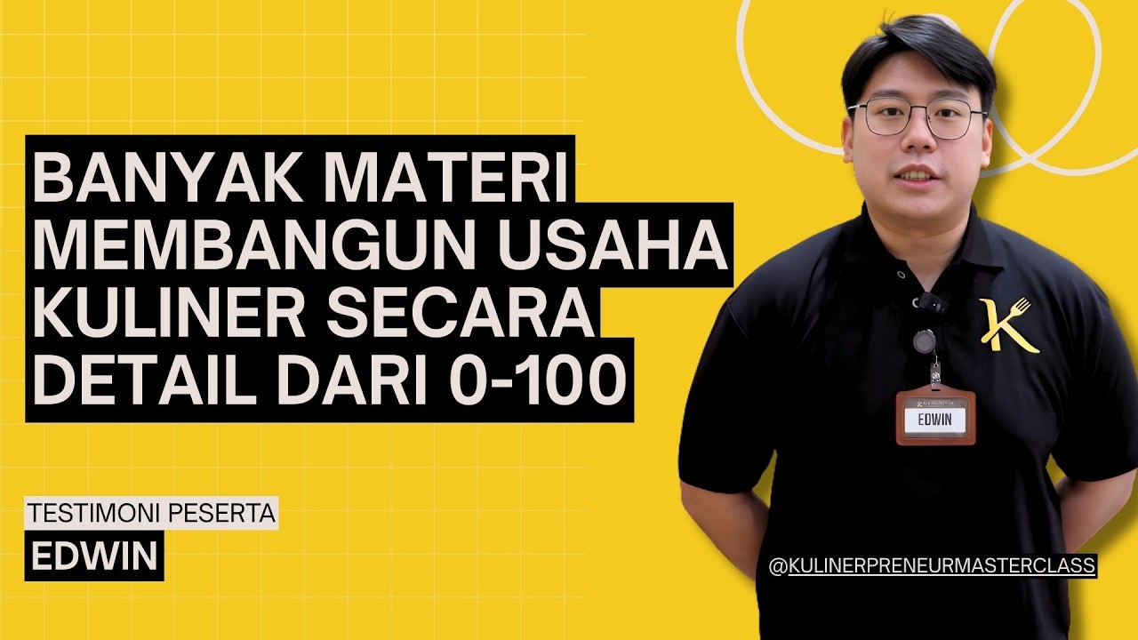 Materi Membangun Usaha Kuliner dari 0 sampai 100