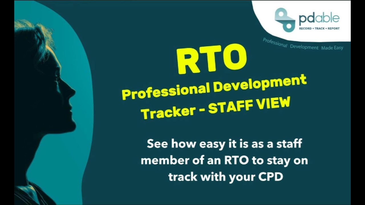 CPD Tracker for RTOs - Staff View