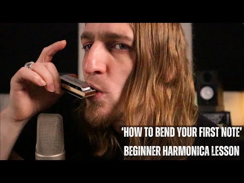 Beginner Harmonica Lesson -  'How To Bend Your First Note' (C Harp)