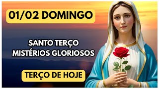TERÇO DE HOJE 01/02/2026 - DOMINGO - MISTÉRIOS GLORIOSOS