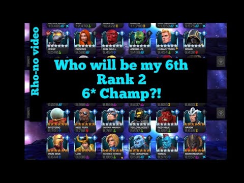 Who is my 6th rank 2 6* champion?  Roster review.