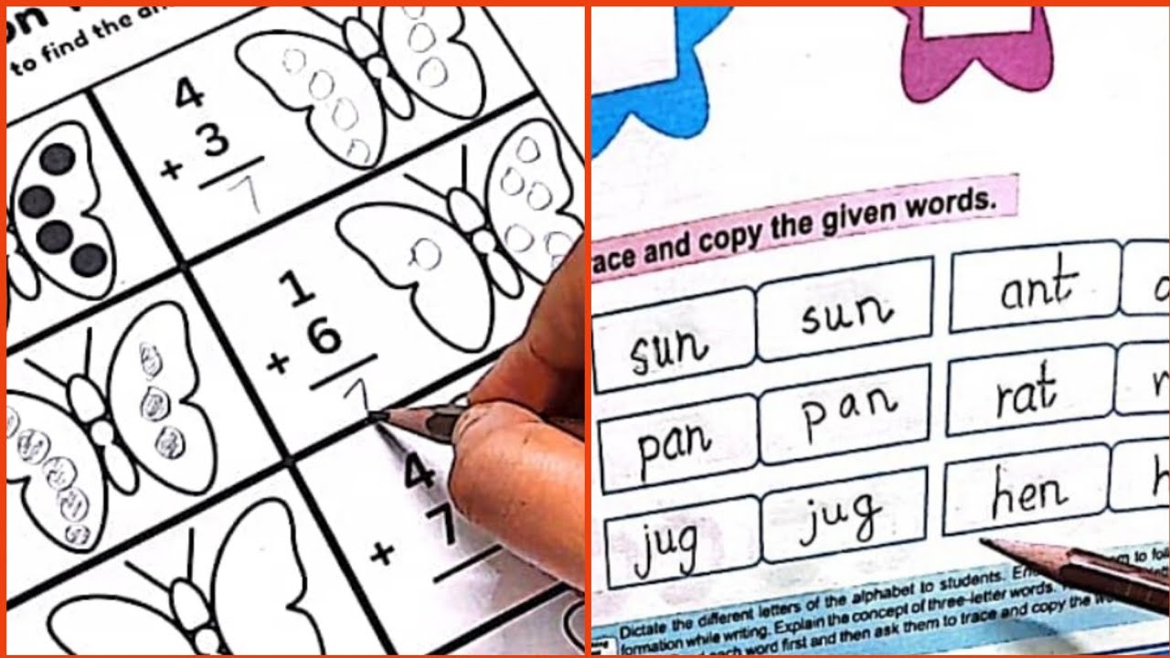 Making Addition worksheets for beginners ||Kg ||Pre schooler||Homeschoolers||kindergarten worksheets