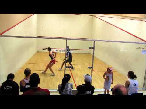 World Junior Squash Championships Wrocław 2013 Olivia Fiechter  - Vanessa Raj (SET III )