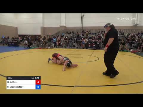 58 Kg Quarterfinal - Haylie Jaffe, PA Vs Gianna DiBenedetto, CA