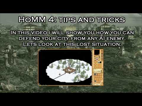 Heroes of Might and Magic 4 Tips and Tricks #2 / Defend any city from almost any AI army