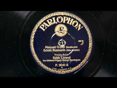 Edith Lorand und Michael Raucheisen spielen Beethoven und Fritz Kreisler